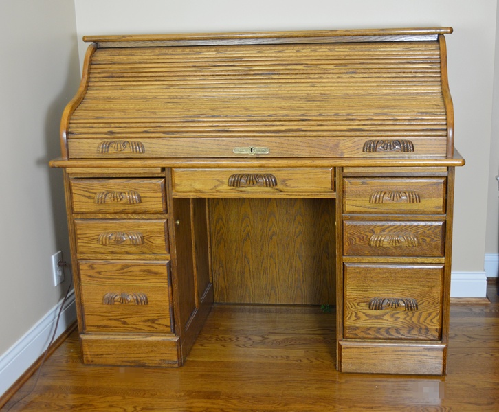 Eagle Industries Oak Rolltop Desk EBTH